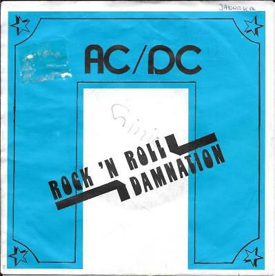popsike.com - AC/DC 45 ROCK N ROLL DAMNATION+PS BELGIUM RARE - auction  details