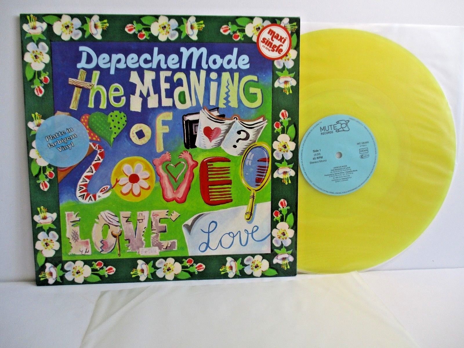 popsike.com - DEPECHE MODE meaning of love 12" Yellow Vinyl GERMANY MUTE  INT 126.805 - auction details