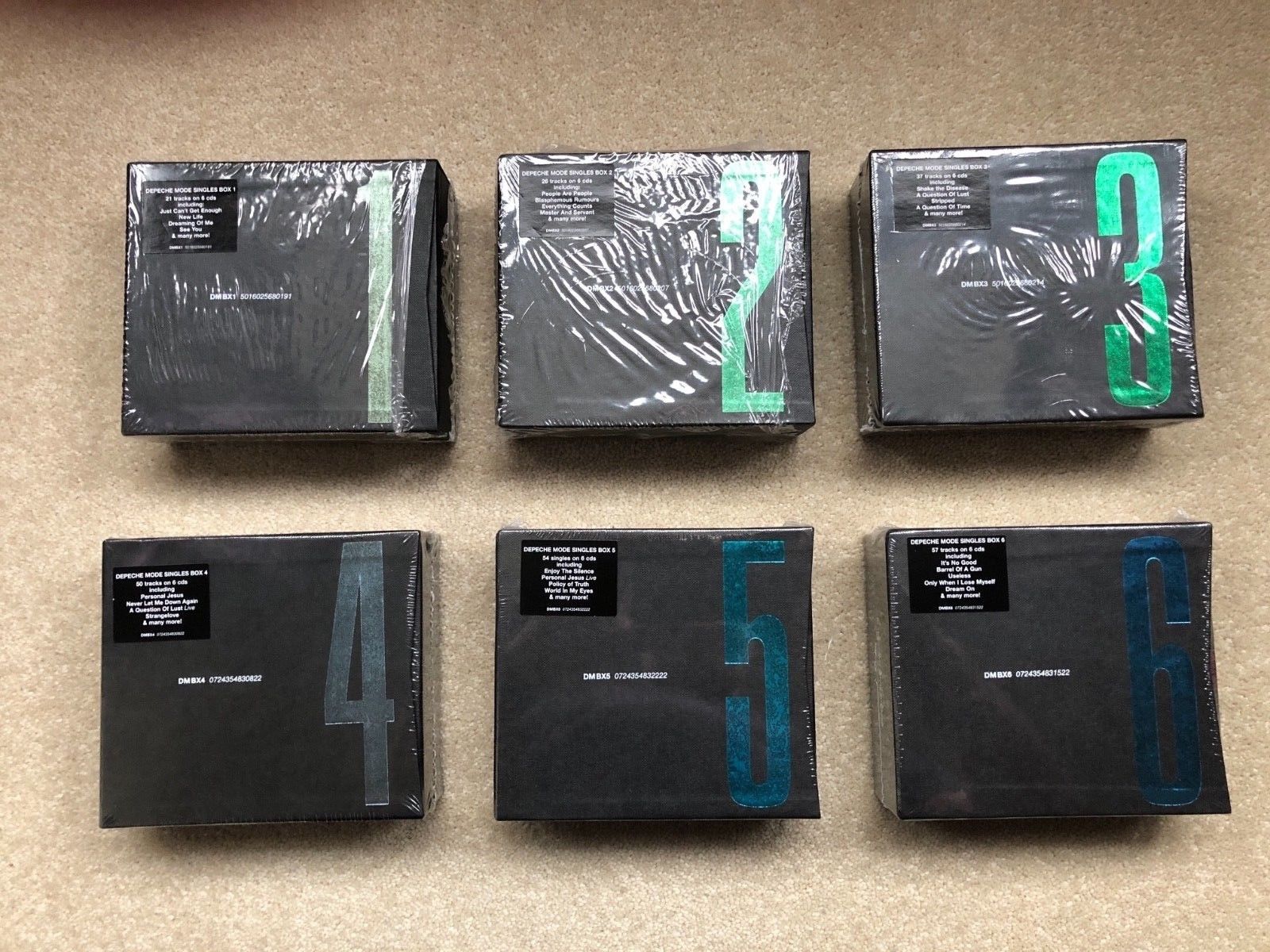 popsike.com - Depeche Mode All 6 CD Singles Box Sets Mint Condition DMBX -  auction details