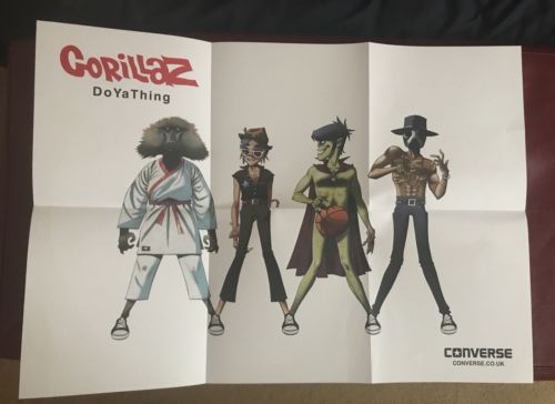 popsike.com - Gorillaz Do Ya Thing Promo Poster Converse Rare Blur -  auction details