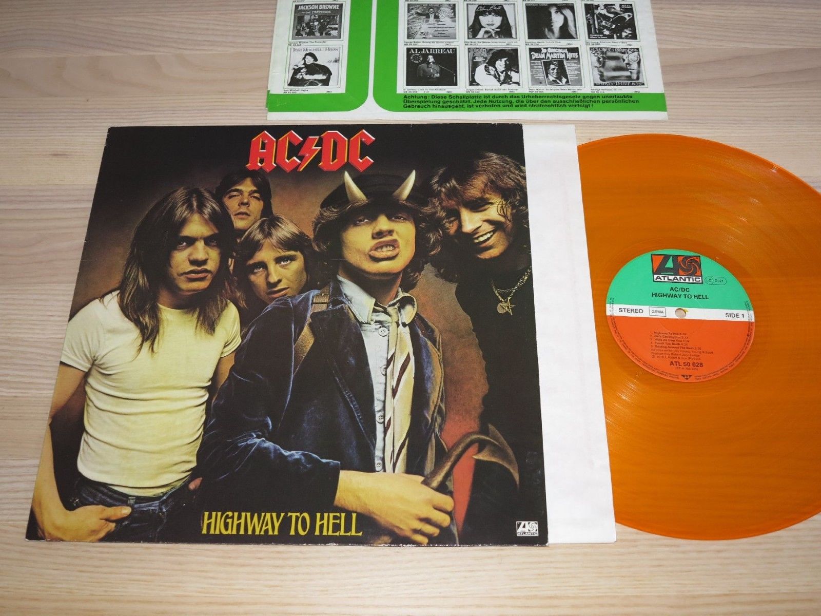 popsike.com - AC/DC ACDC Orange Vinyl LP - Highway To Hell / GERMAN LIMITED  PRESS IN MINT - auction details