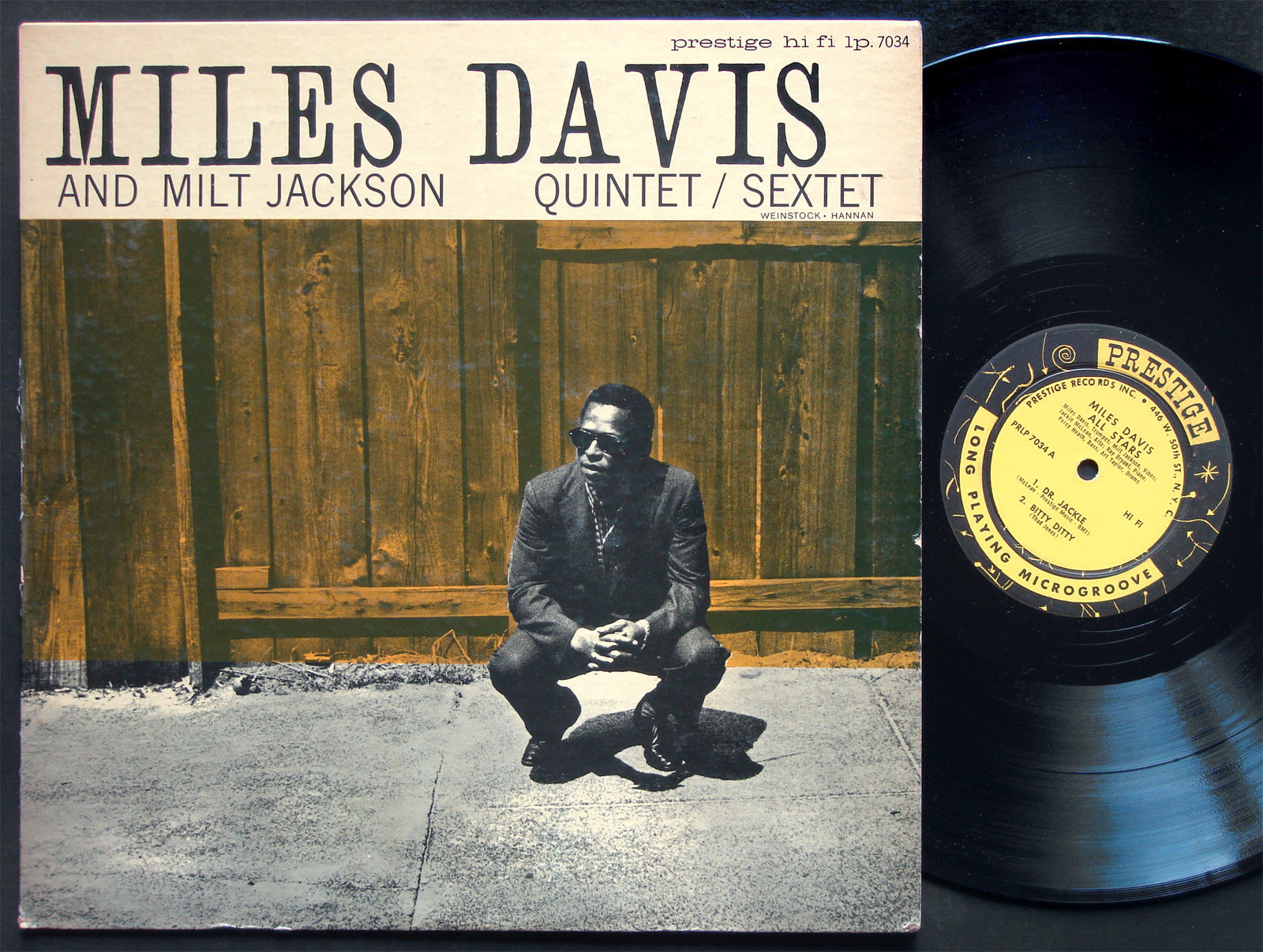 popsike.com - MILES DAVIS MILT JACKSON Quintet Sextet PRESTIGE PRLP ...