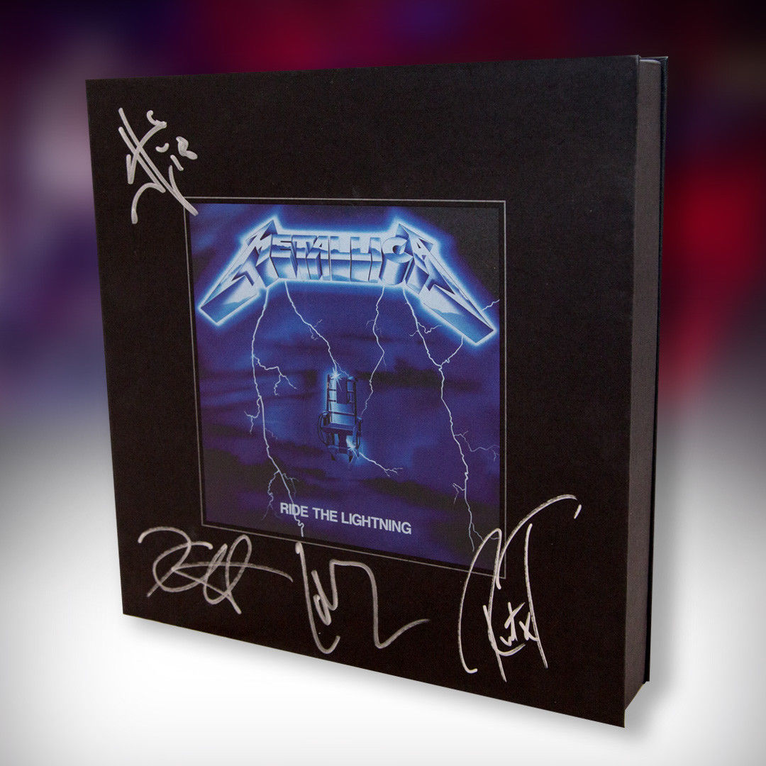 popsike.com - Metallica Autographed Ride the Lightning - Remastered Deluxe  Box Set - auction details
