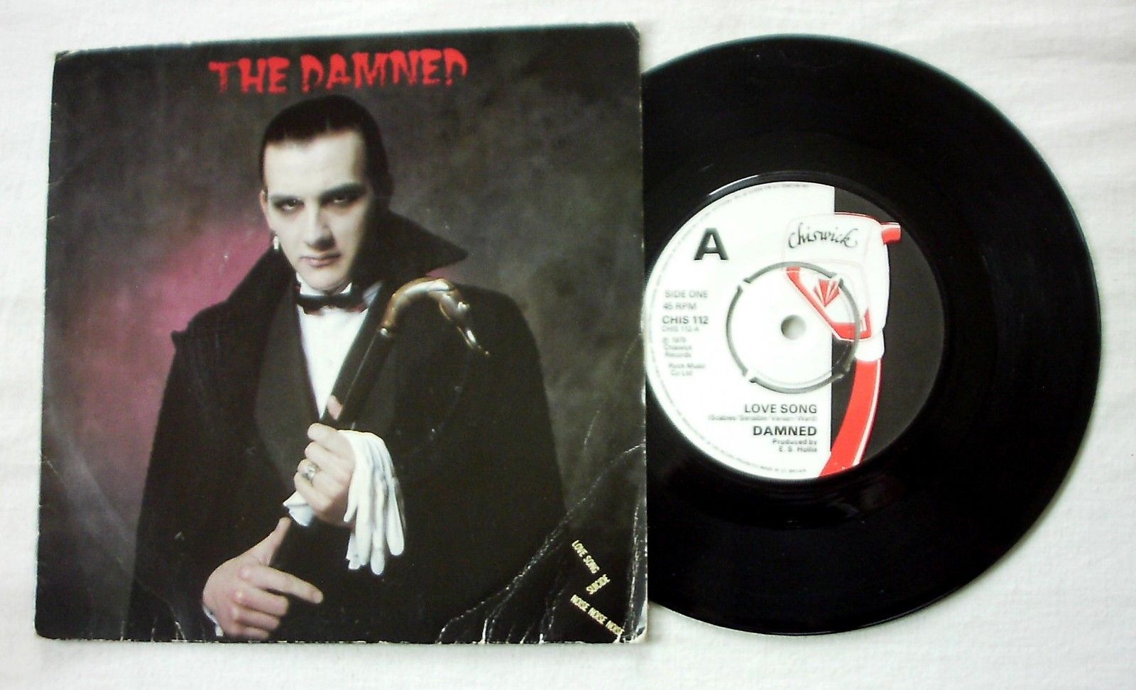 popsike.com - THE DAMNED - LOVE SONG - DAVE VANIAN SLEEVE - A1/B1 - 7"  VINYL - auction details