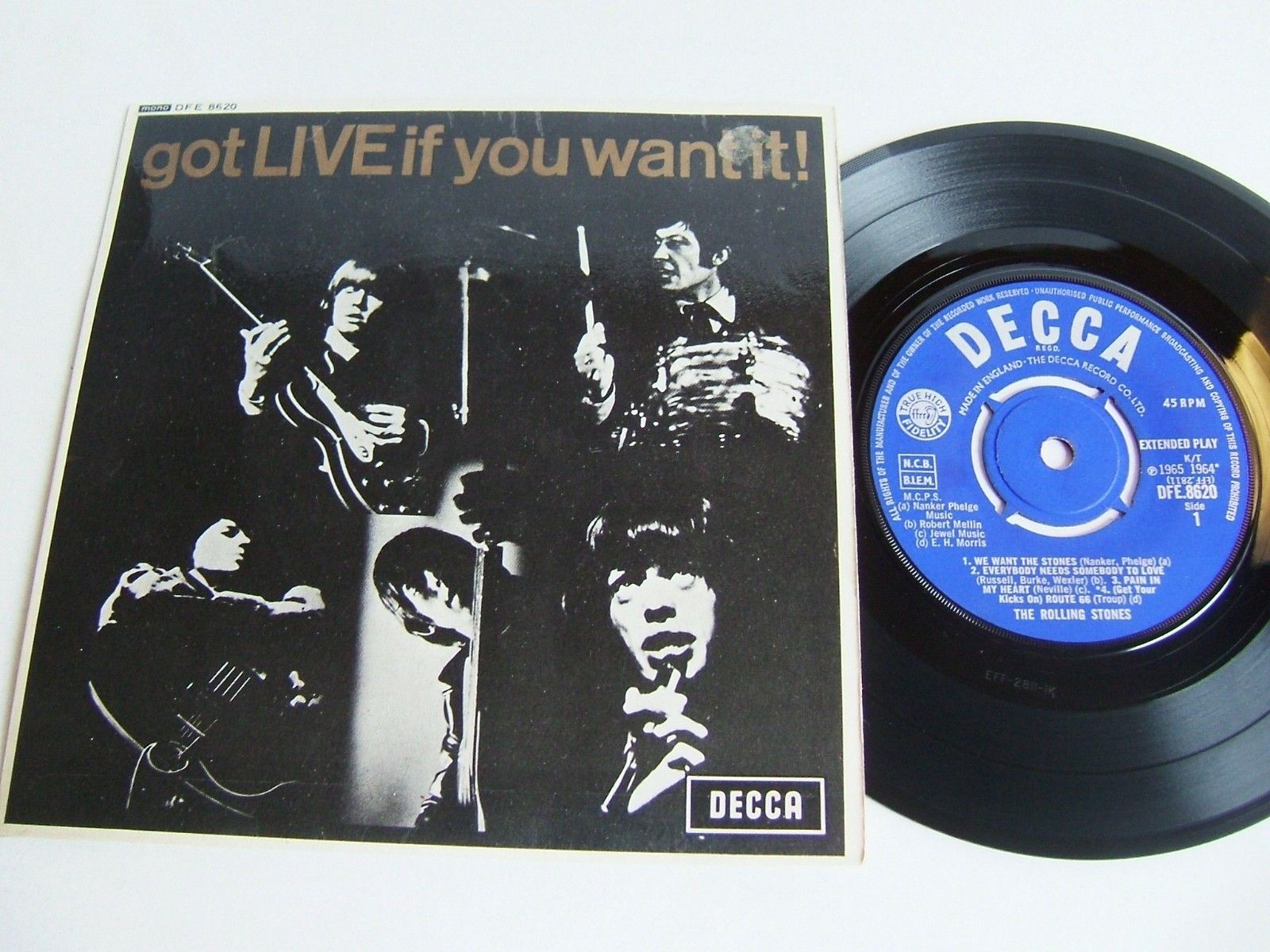 popsike.com - The Rolling Stones - Got Live If You Want It EP DFE 8620 UK  7" 1stP 1965 PS EX - auction details