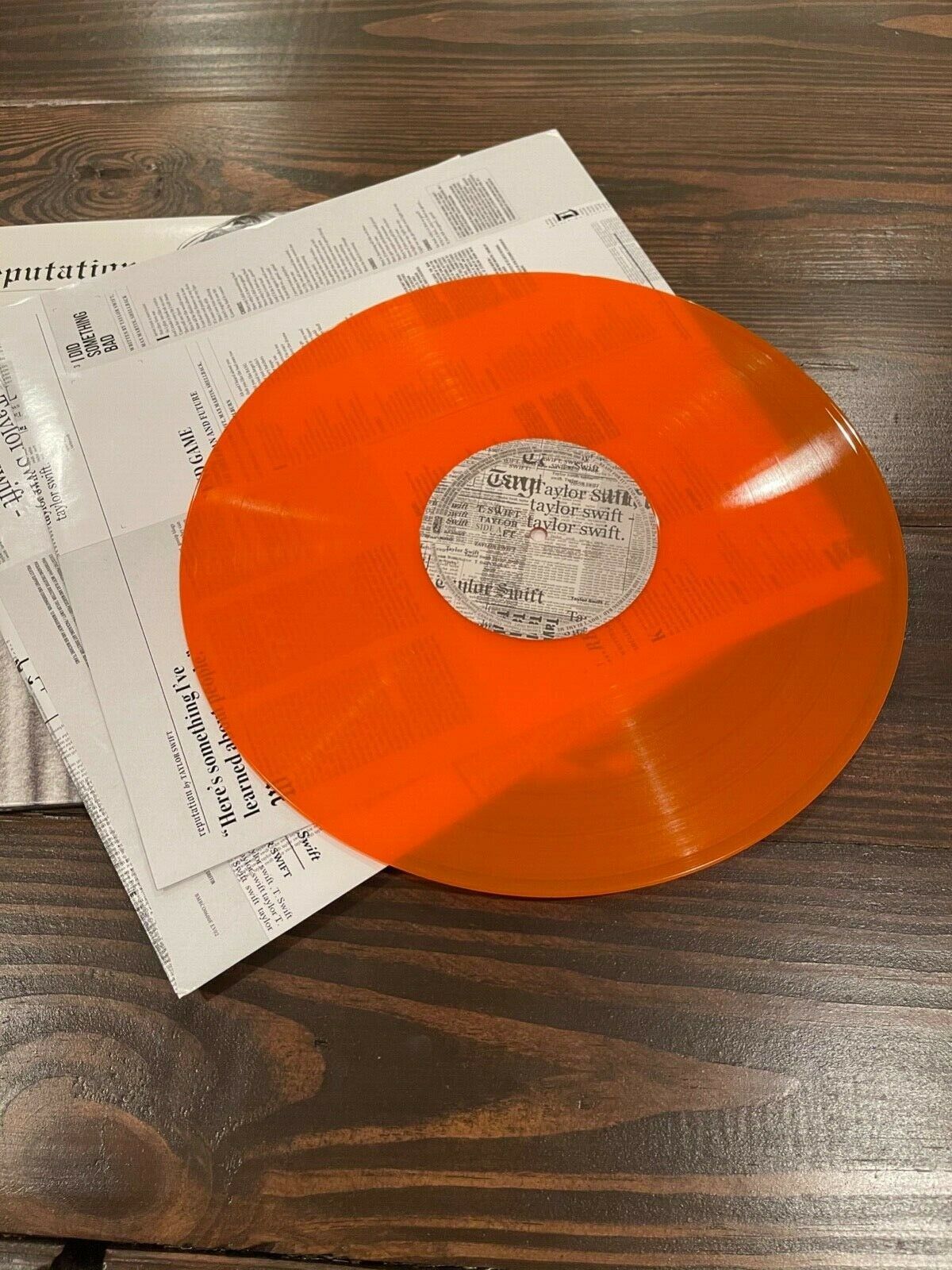 popsike.com - Taylor Swift - Reputation (Exclusive Translucent Orange Vinyl  LP, 2017, FYE) - auction details