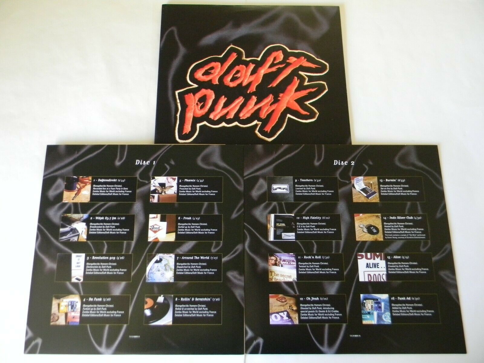 popsike.com - Daft Punk Vinyl Set X4 Homework LP Embossed Da Funk Around  The World 12 Pristine - auction details