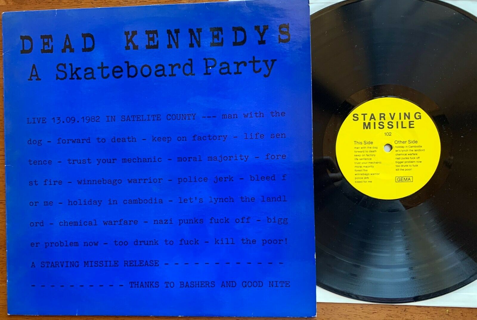 popsike.com - DEAD KENNEDYS - A Skateboard Party LP Vinyl PUNK rock RARE  German bootleg 1982 - auction details