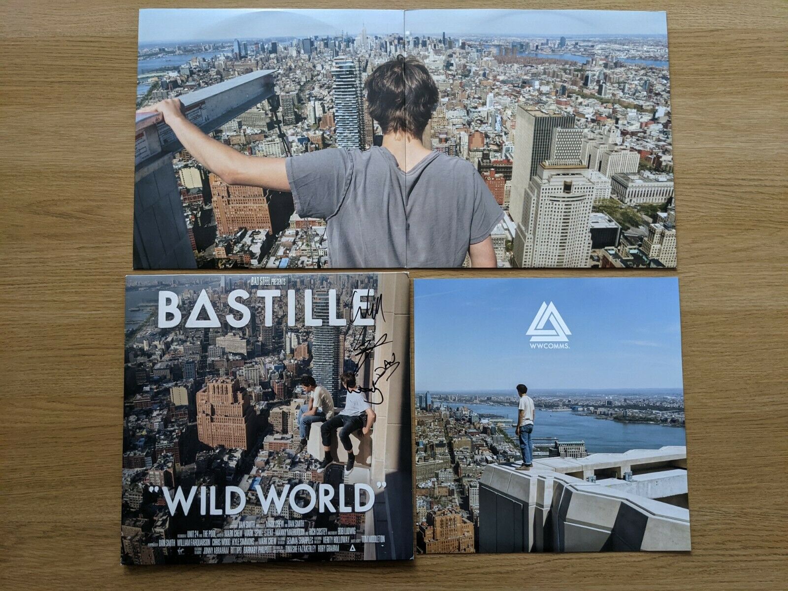 popsike.com - SIGNED Bastille Wild World LP Autographed Vinyl NEVER SPUN -  auction details