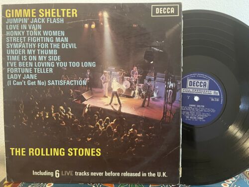 popsike.com - THE ROLLING STONES gimme shelter DECCA uk pressing LP psych  prog rock - auction details