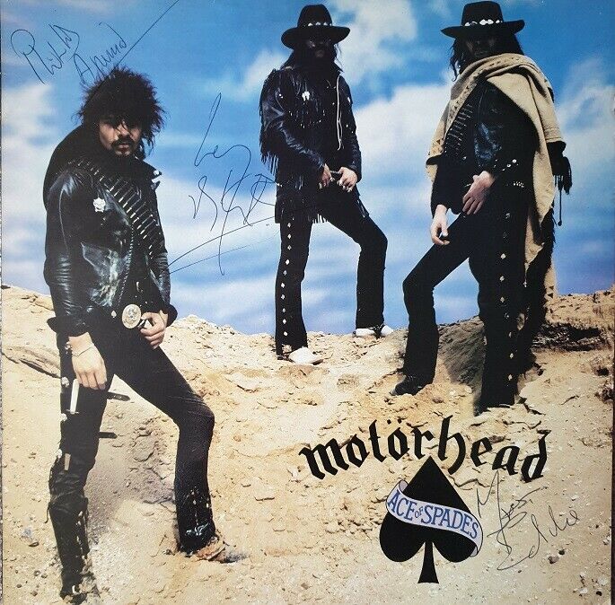 popsike.com - Motorhead - Ace of Spades - Gold Vinyl - Signed by  Lemmy/Eddie/Phil - auction details