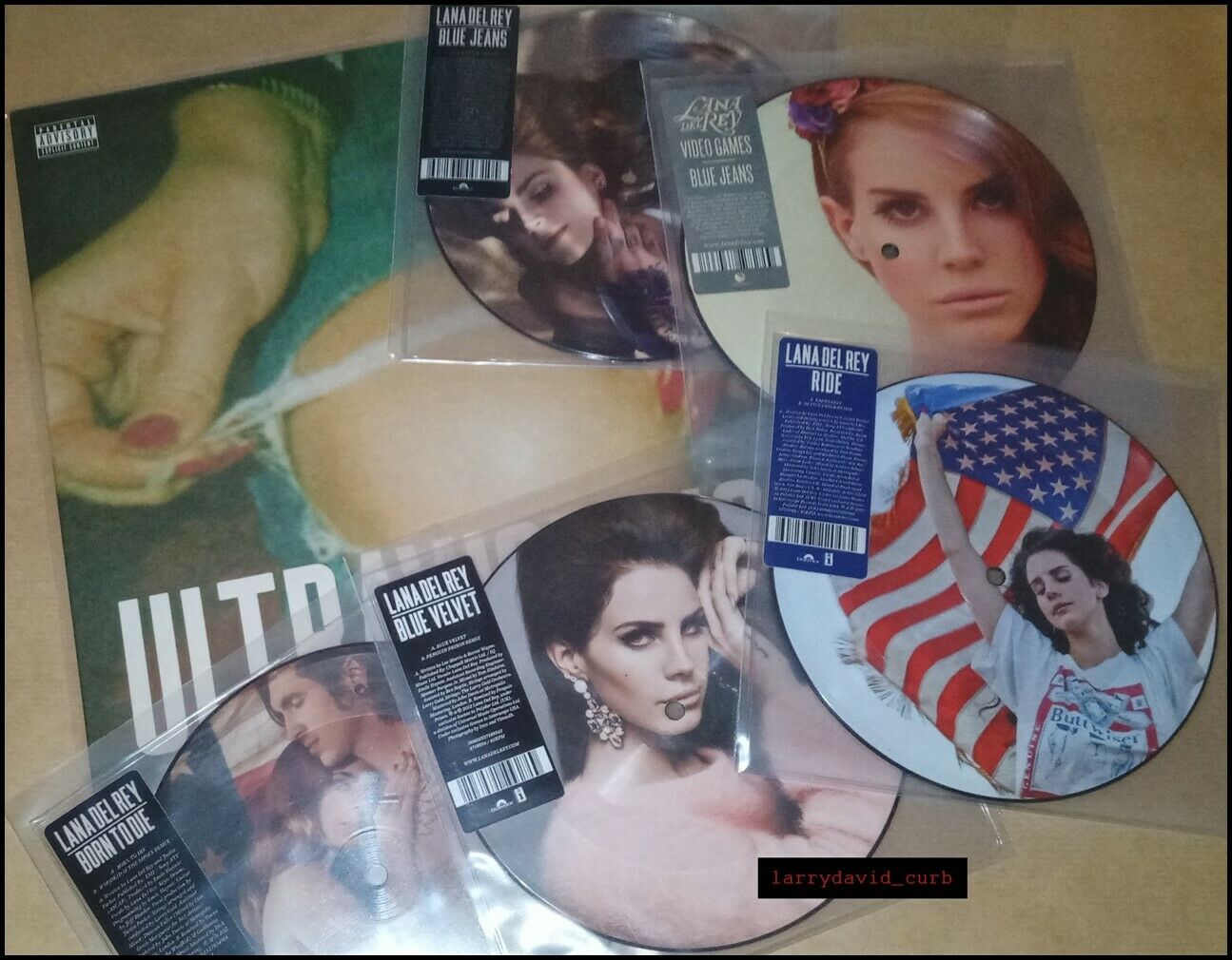 popsike.com - Lana Del Rey VINYL * Ride Video Games Blue Velvet *  Ultraviolence Urb Outfitters - auction details