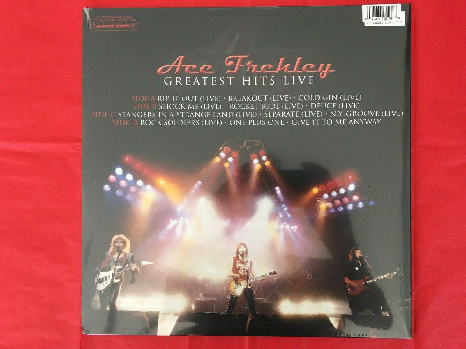 popsike.com - ACE FREHLEY of KISS "Greatest Hits Live" GLOW IN THE DARK  COLORED Vinyl 2 LP New - auction details