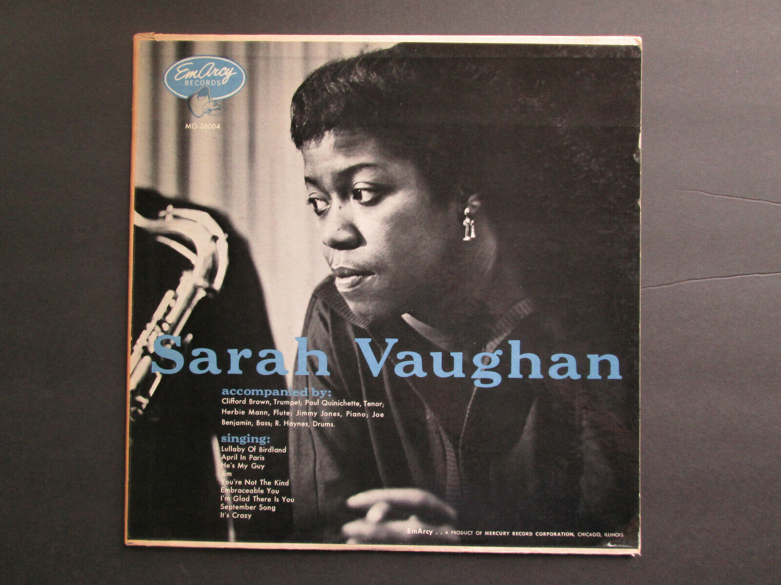 popsike.com - Sarah Vaughan - EmArcy Records - Blue Text - MG 36004 -  auction details