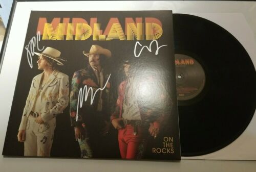 popsike.com - Rare On the Rocks by MIDLAND Signed Autographed Black Vinyl  Album - auction details