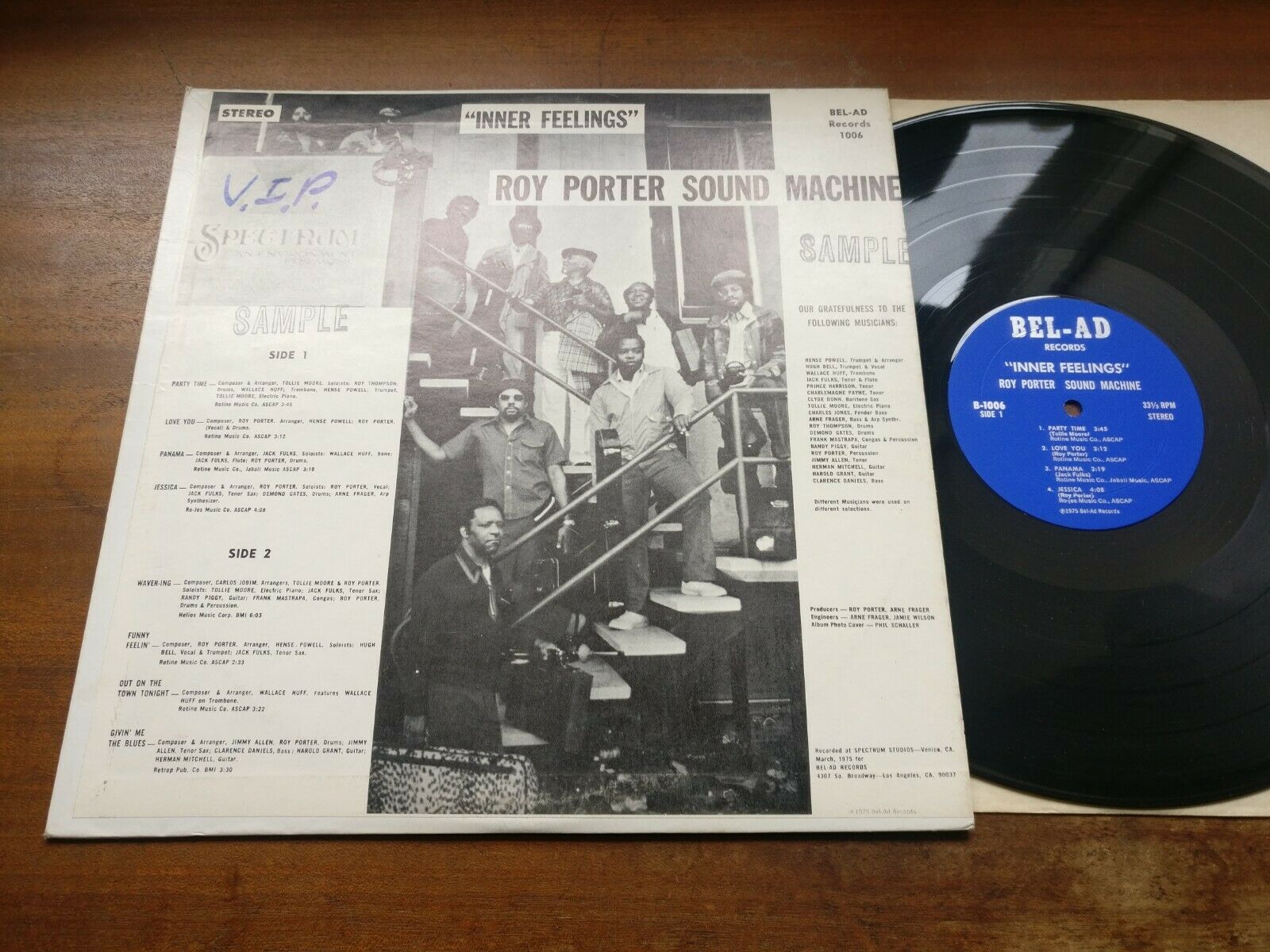 popsike.com - ROY PORTER SOUND MACHINE Inner Feelings US PRIVATE Jazz Funk  Breaks LP PROMO VG+ - auction details