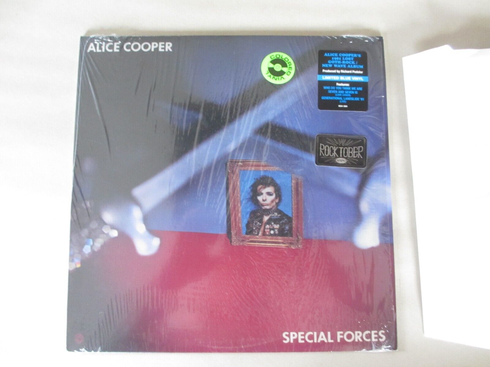 popsike.com - ALICE COOPER - SPECIAL FORCES COLORED LP - BLUE VINYL -  ROCKTOBER - auction details